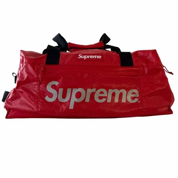 Supreme Other - Supreme Red 3M Reflective Duffle Bag FW17 Cordura Pristine